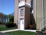 Commercial handicap access addition with wheelchair lift