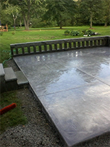 Concrete patio