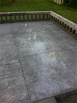 Concrete patio