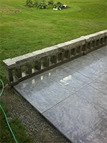 Concrete patio