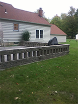 Concrete patio