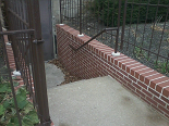 New masonry garden walls