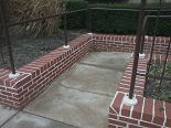 New masonry garden walls